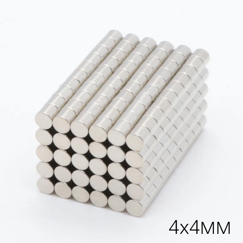 1000pcs 4x4mm N35 Disc Strong Rare Earth Neodymium permanent magnet Dia 4mmx4mm NdFeB Mini Permenant Round Magnets | Обустройство