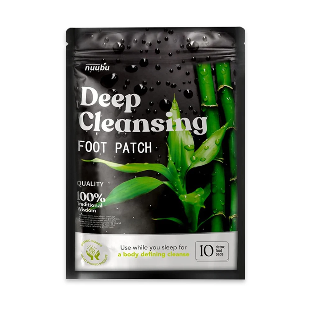 

10pcs Detox Foot Patches Pads for Stress Relief Deep Sleep Body Toxins Feet Slimming Cleansing Natural Herbal Adhesive Foot Pad