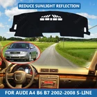 Правый руль высокое полиэфирное волокно анти-УФ приборной панели автомобиля Обложка Коврик для Audi A4 B6 B7 2002-2008 S-line крышка