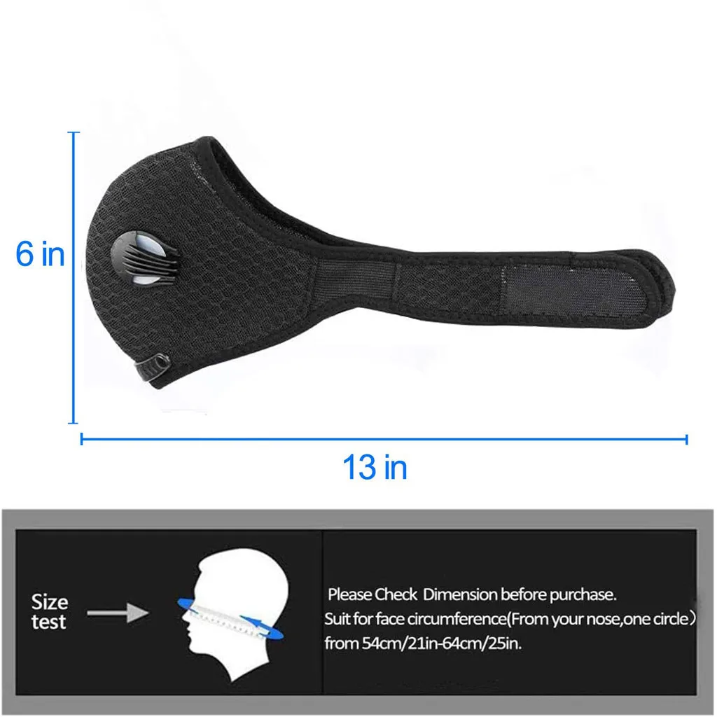 Маска Защитная унисекс с фильтром из активированного угля PM 2 5|Женские маски| |