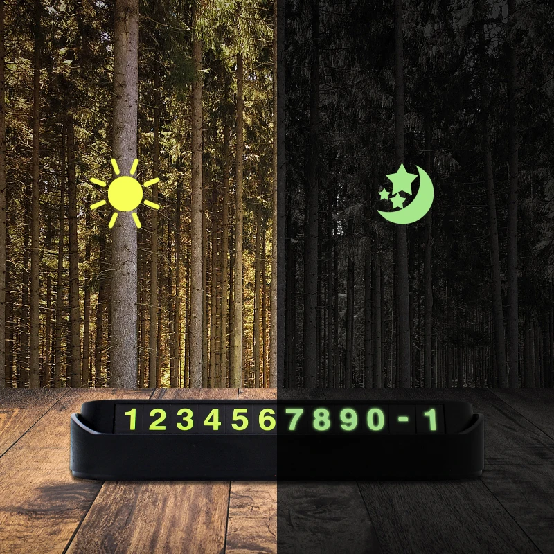 Автомобильный Стайлинг карточка с телефоном для временной парковки номер карты