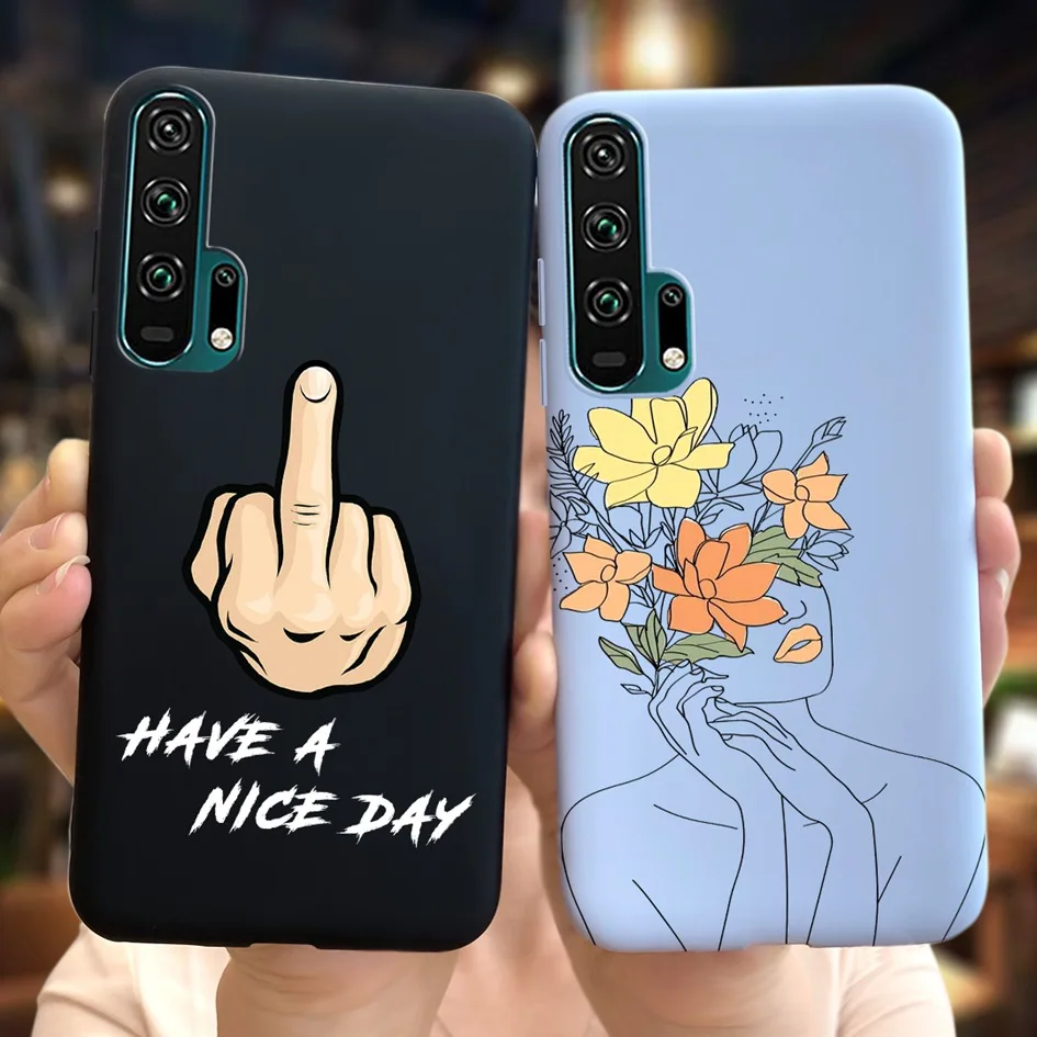 Чехол для Honor 20 чехол Pro телефона с милым мультяшным котом мягкий бампер |