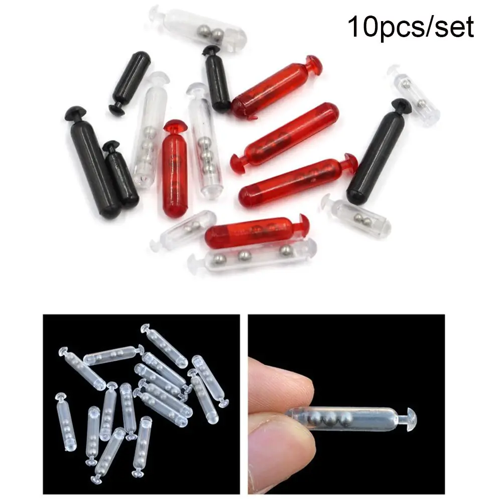 

10pcs Hot Steel Ball PE Tube Attract Fish Fishing Rattles Insert Tube Tie Tying Sound Bar Baits DIY Tools Shake Attract