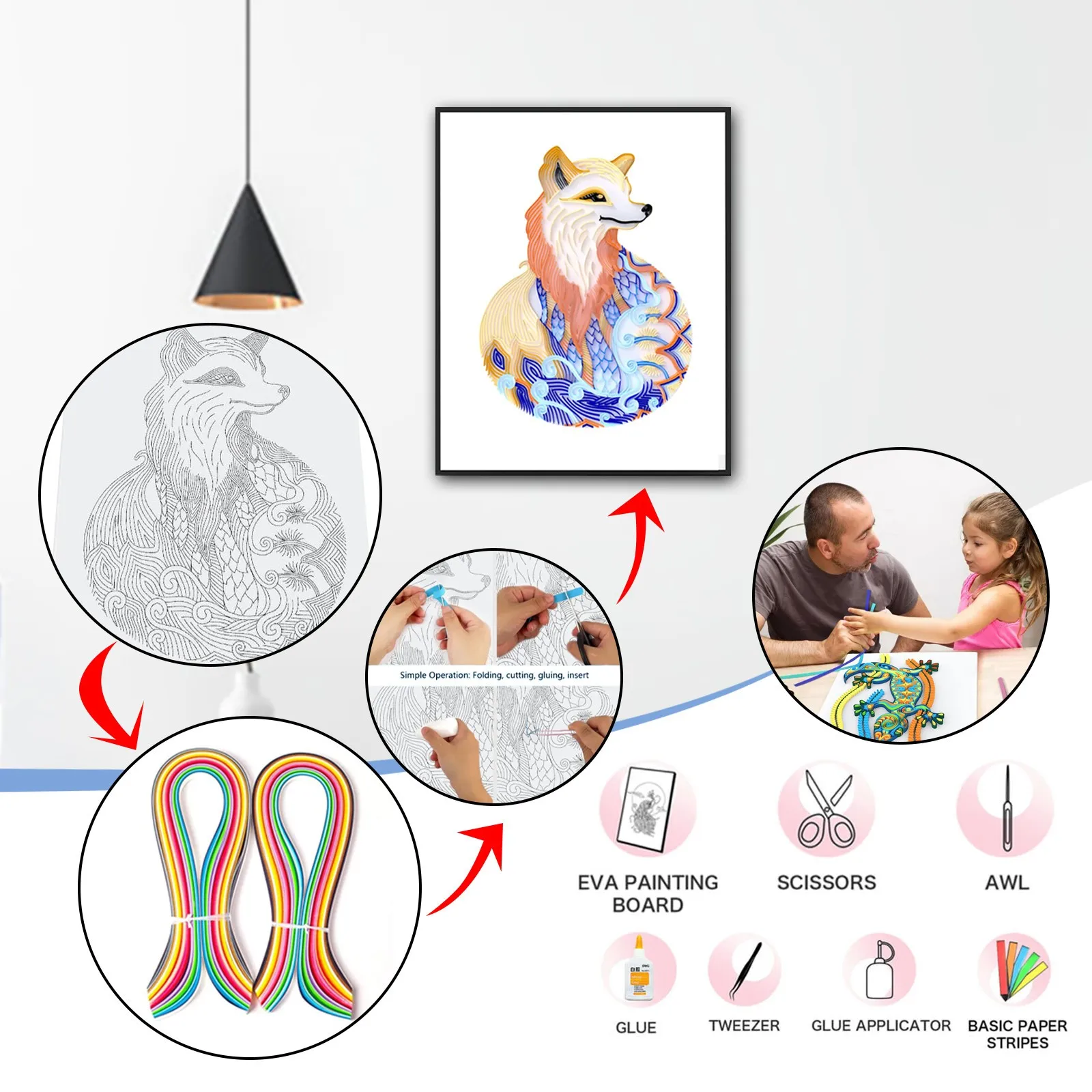 Высококачественная 3D Бумага для совы филигранная фотобумага рукоделия