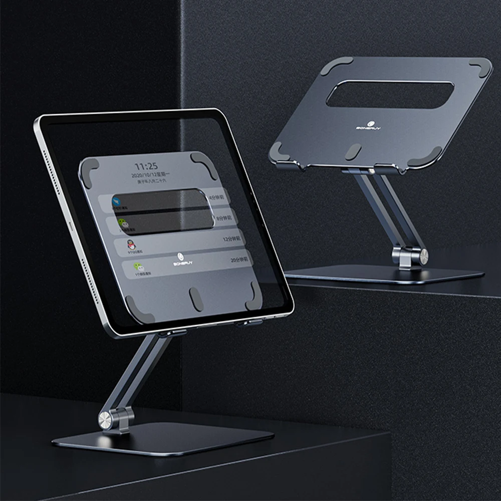 

New Tablet Stand Aluminum Desktop Adjustable Stand Foldable Phone Holder For iPad Pro 12.9 11 Air Mini Drawing Monitor