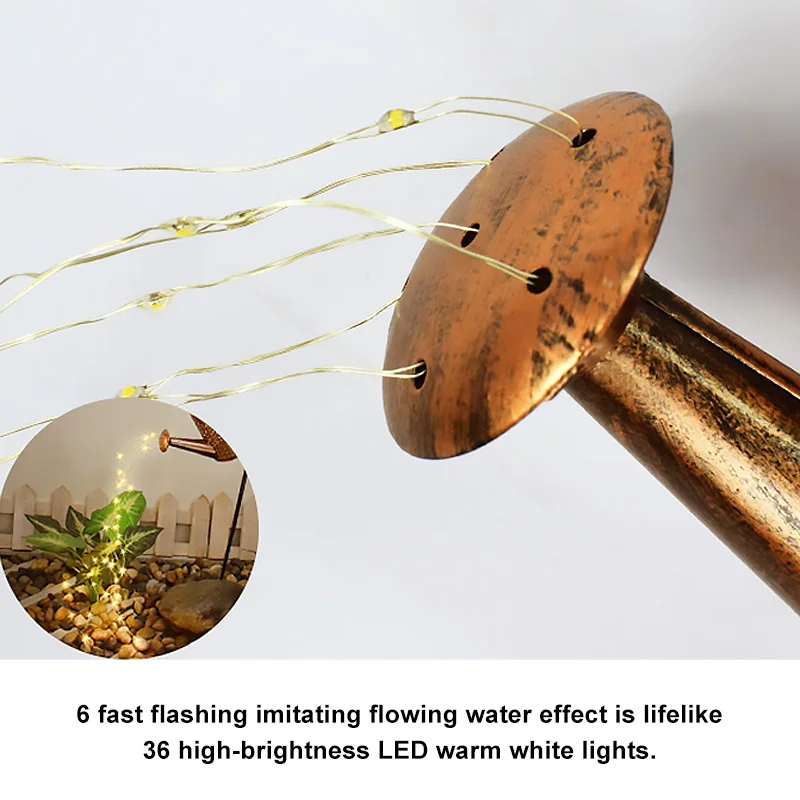 Светодиодный светильник на солнечной батарее для садоводства Декоративная