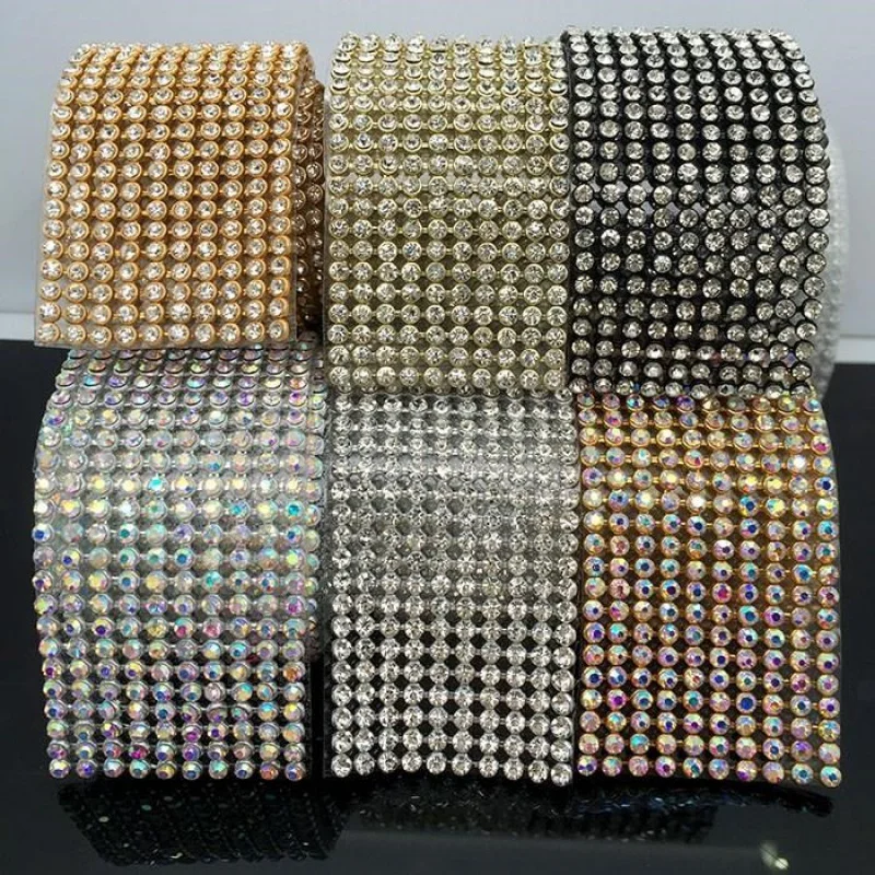 С украшениями в виде кристаллов Стразы сетки деревообрабатывающее кантовальное