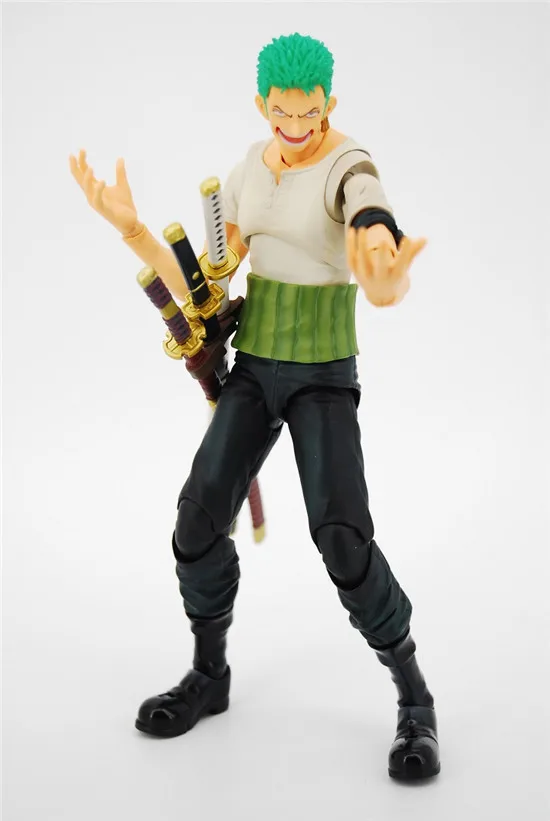 Аниме One Piece 18 см ророноа Зоро мил голубая переменная шарнирная коробка ПВХ