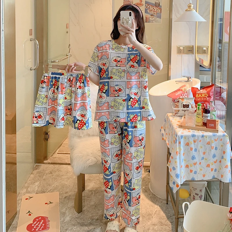 

Summer combed pajamas in Europe, America and Korea