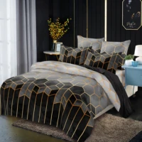 nordic geometric plaid duvet cover set 220x240 king size bedding sets pillowcase double queen quilt covers bed 150no bed sheet