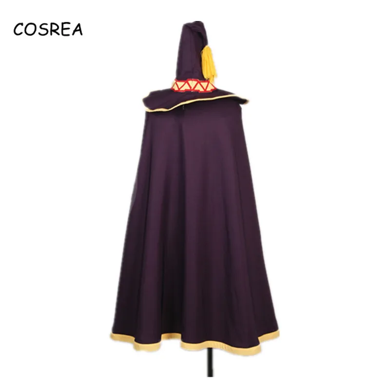KonoSuba Megumin маскарадный костюм с шапкой платье накидкой для Хэллоуина женщин Божье