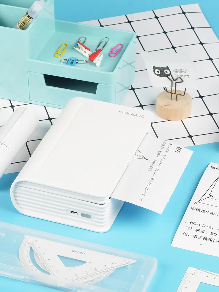 Paperang 112 мм Мини Карманный фотопринтер портативный термальный Bluetooth принтер для мобильного телефона Android iOS