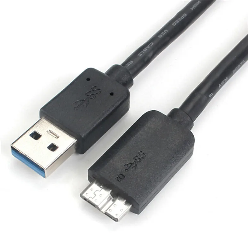 

Hot Micro USB3.0 Data Sync Charging Cable 45CM USB 3.0 MicroUSB Cable for HD PC USB Mobile Hard Disk Connection Line