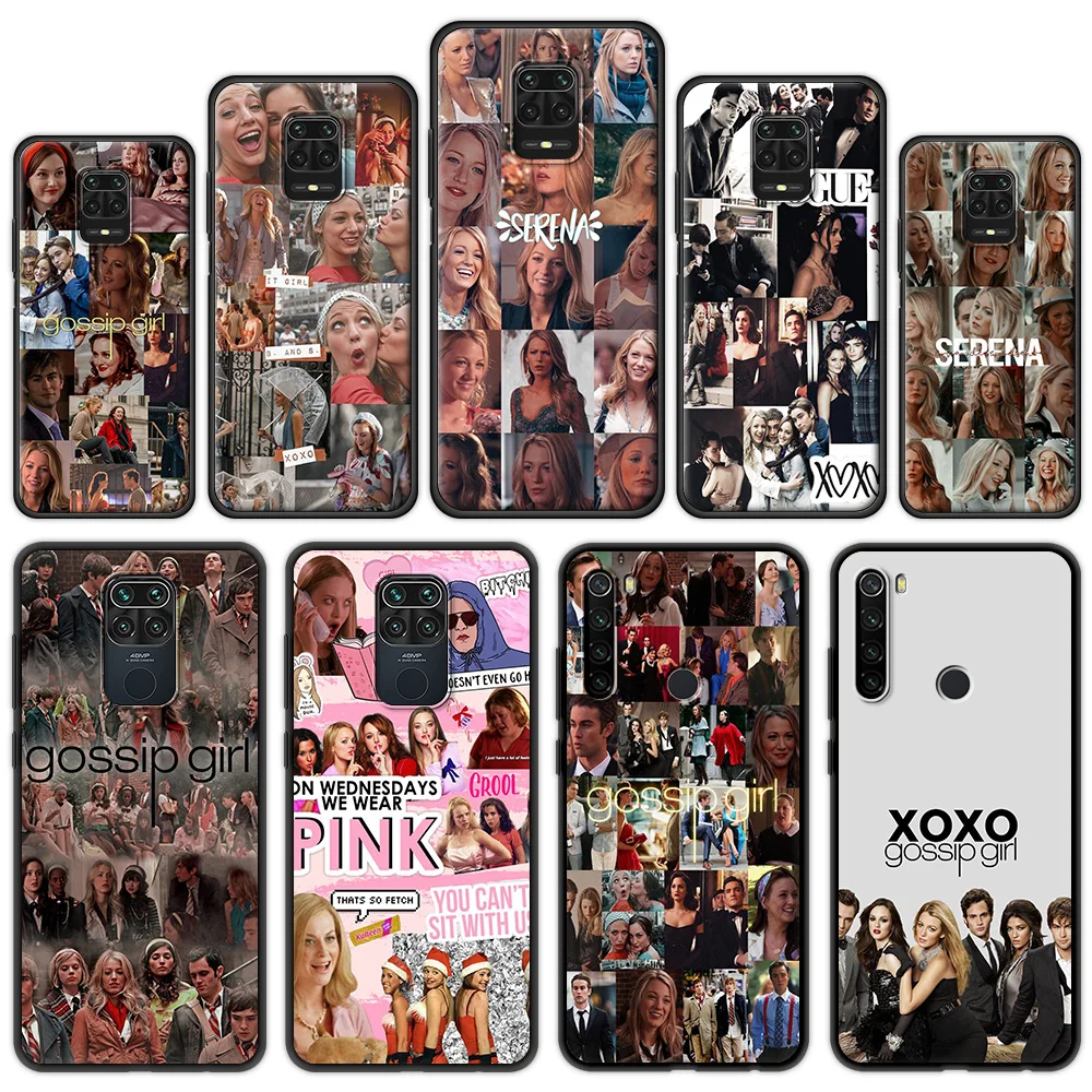 

Gossip Girl Classic TV Show Phone Case For Xiaomi Redmi Note 9S 9 8 7 10 Pro 8T 9C 9A 8A K40 Soft TPU Silicone Black Cover Coque