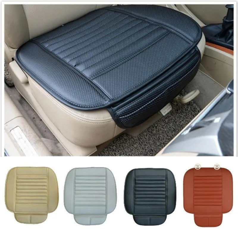 

Creative Universal PU Leather Car Front Seat Cushion Protector Pad Driver Mat Cushion 1PC