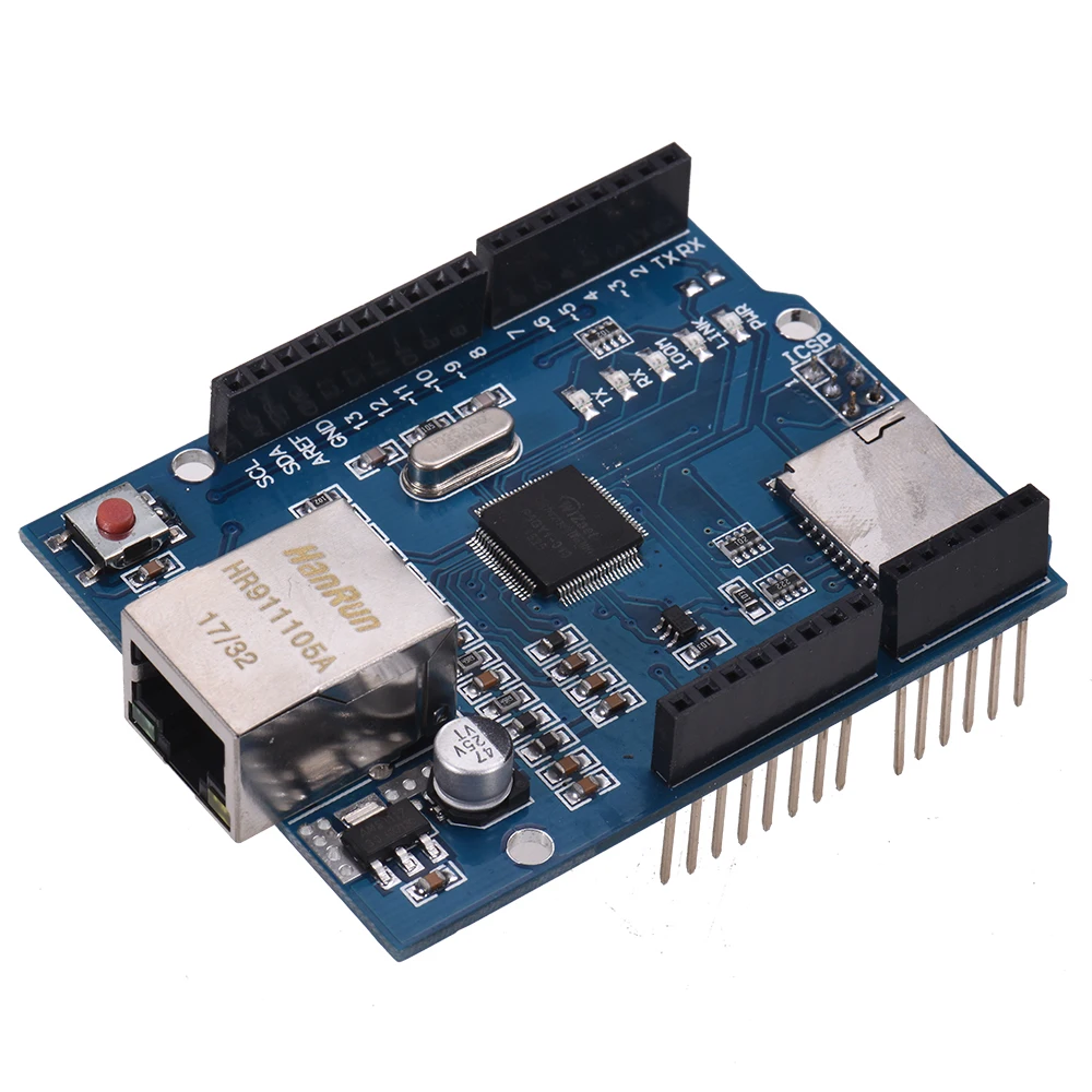Плата расширения W5100 совместимая плата Ethernet Shield сетевая для Arduino UNO Mega2560