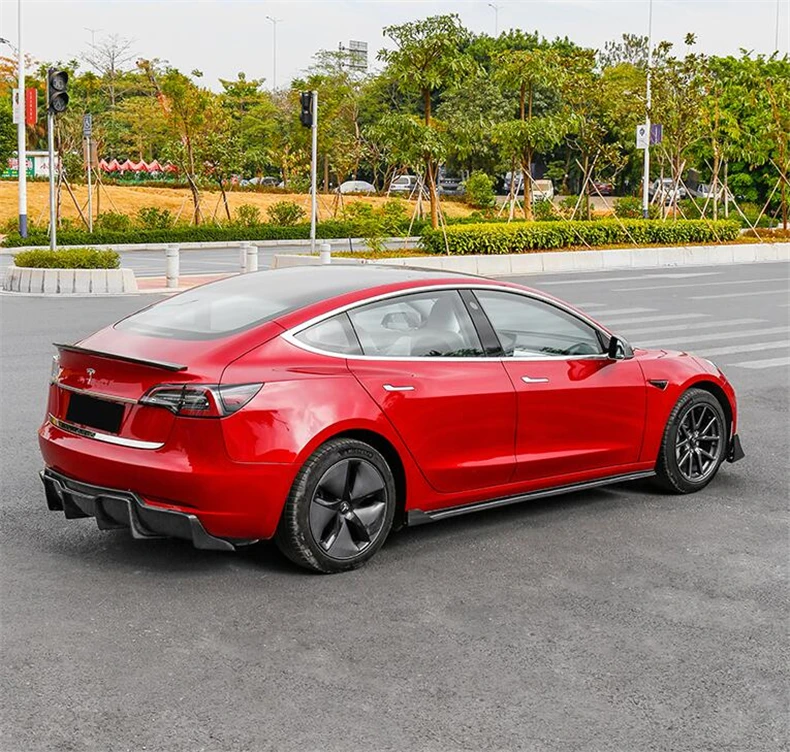 Диффузор для переднего и заднего бампера Tesla Model 3 2019 2020 20212022 из углеродного