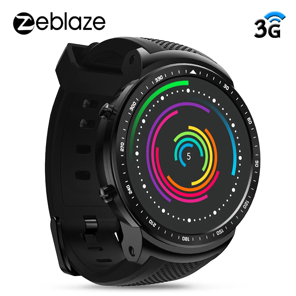 Zeblaze Thor PRO 3g Android Смарт часы телефон сердечного ритма WiFi браслет gps наручные часы для мужчин женщин спортивные часы MTK6580 1 ГБ 16 ГБ