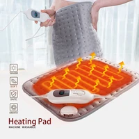 220 240v electric heating pad 100w 4030cm microplush for abdomen waist back pain relief winter warmer 3 heat controller eu plug
