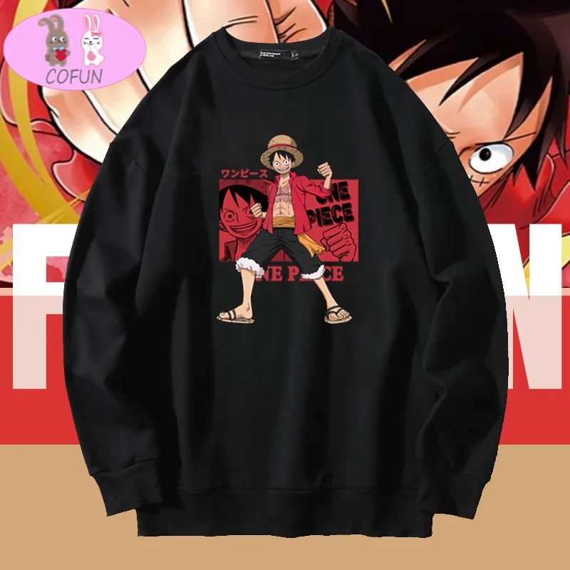 

COFUN Hot Anime Monkey D Luffy Printed Cotton Soft Wearing Fashion Hoodies Harajuku Unisex Sweatershirt
