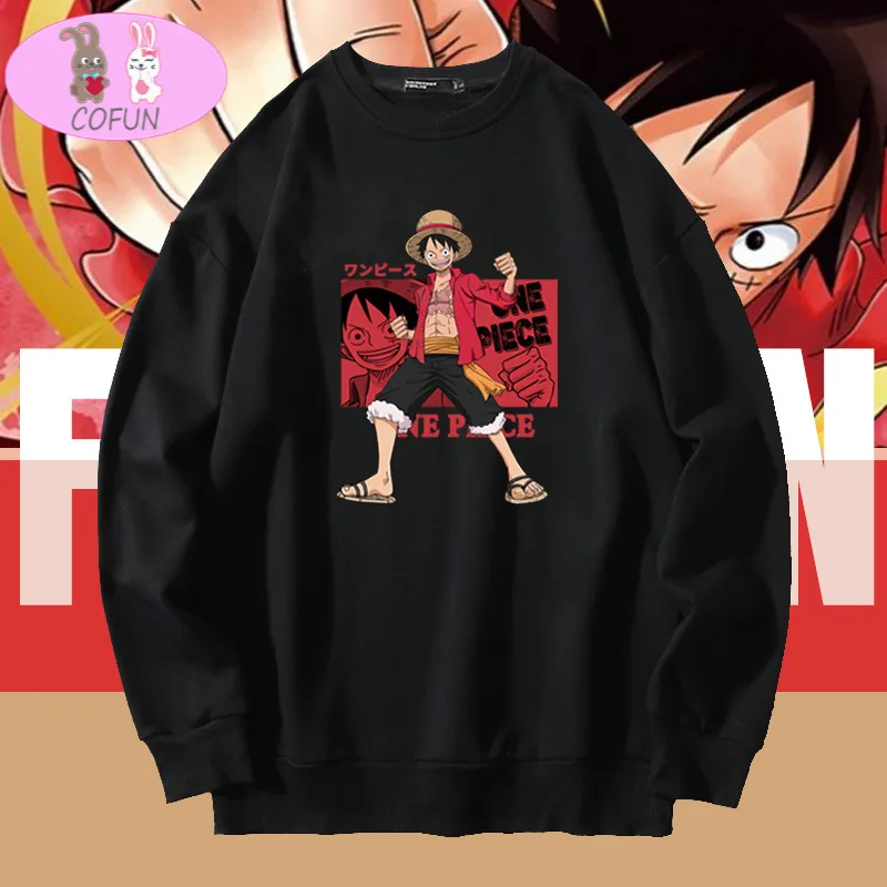 

COFUN Горячая Аниме Обезьяна D Luffy печатные хлопковые мягкие ношения модные толстовки Harajuku унисекс свитер