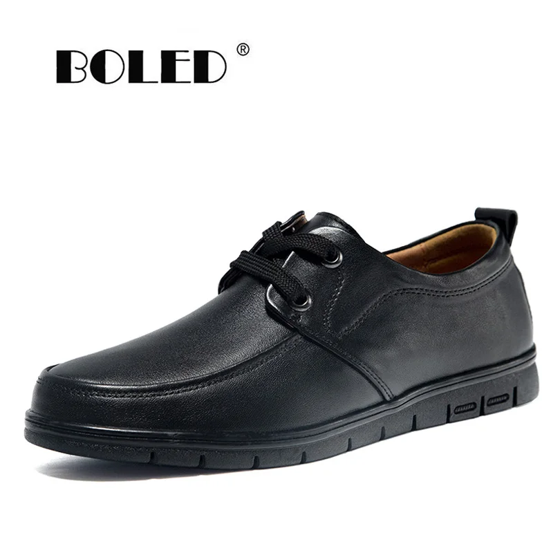 

Natural Leather Casual Shoes Men Lace Up Outdoor Breathable Flats Shoes Classic Walking Men Shoes Zapatillas Hombre