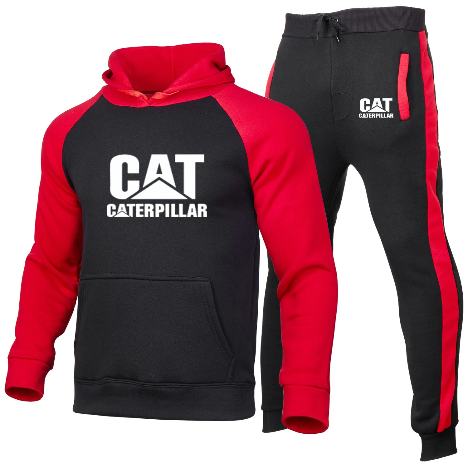 

Men's Track and Field Sportswear Hoodie + Pants Fall/Winter Hooded Sports Shirt Track and Field Suits Men's Sportswear Hoodie Tr