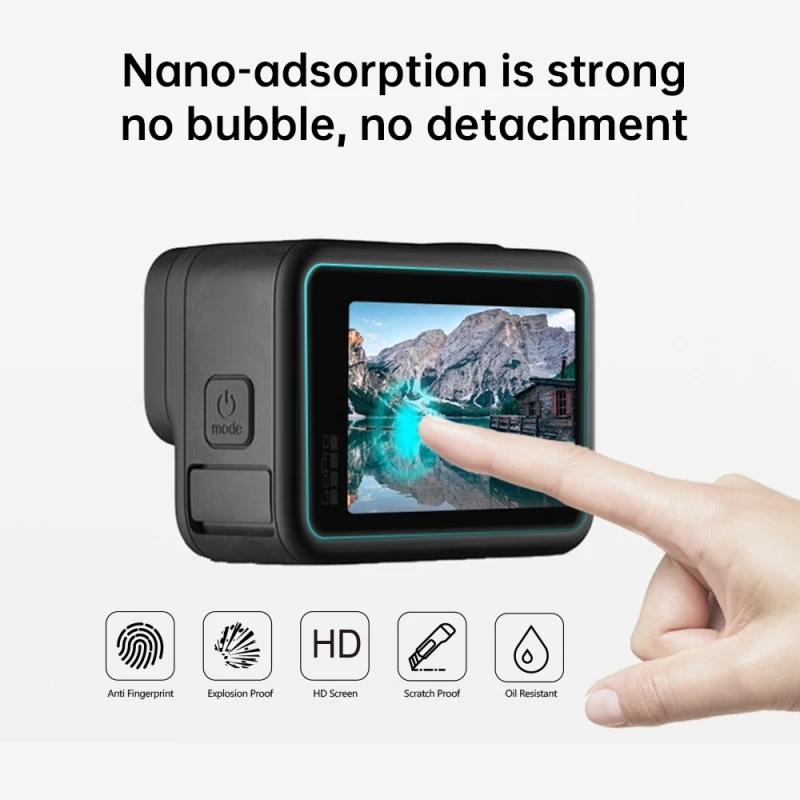 

PULUZ for GoPro HERO9 Black Lens Tempered Glass Film with LCD Display Tempered Glass Film Camera Screen Protector Accessories