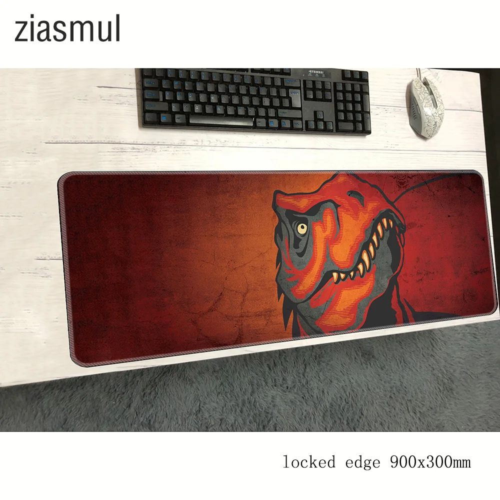 

Игровой коврик для мыши с динозавром, лучший подарок на Хэллоуин, 900x300x2 мм, коврик для мыши для ноутбука, большой игровой коврик для мыши, ком...