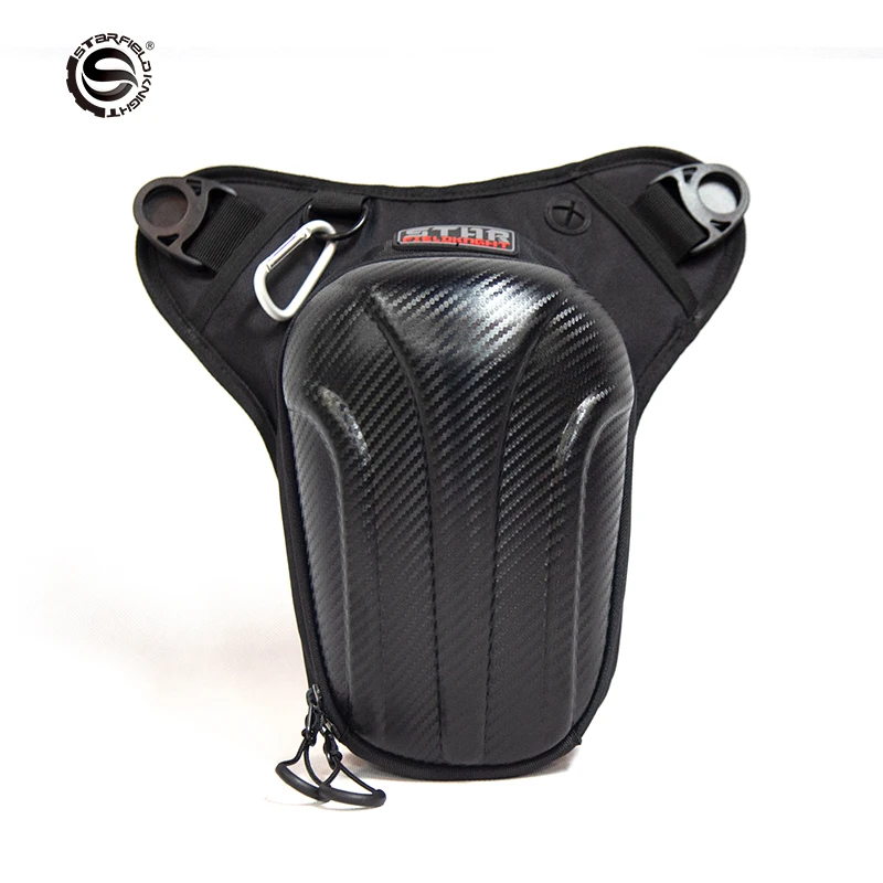 Сумка на бак для мотоцикла из углеродного волокна водонепроницаемая Поясная