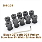 POWGE 5 шт. 20 зубцов 2GT зубчатый шкив диаметр = 6,35 мм подходящая Ширина = 6 мм 2GT Ремень ГРМ 3D части принтера 20 T 20 зубьев GT2 шкив