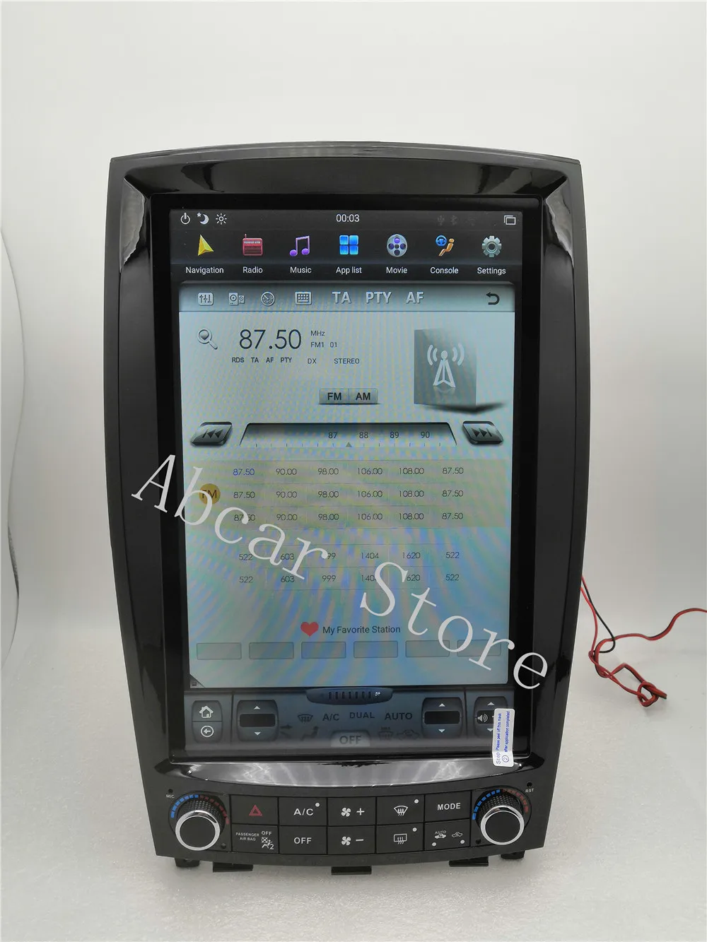 12,1 ''Tesla стиль Android 8,1 автомобильный dvd-плеер gps навигация для infiniti QX50 QX50L EX25 EX35 2010- стерео радио PX6 HDMI