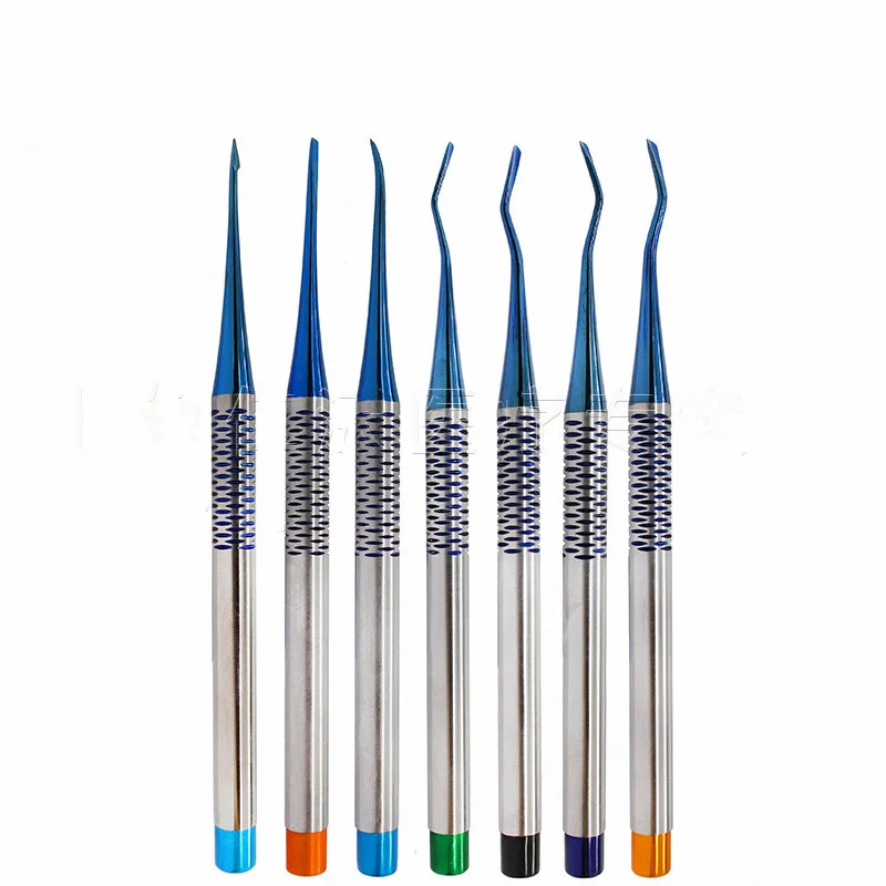 7 шт./компл. зубной извлечения набор инструментов Титан сплав имплантанта