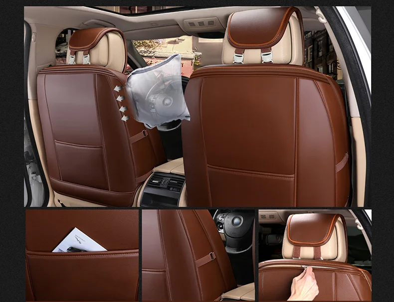 Кожаные чехлы для сидений автомобиля, аксессуары для Toyota land cruiser 100 120 200 lc200 prado 120 150 mark 2
