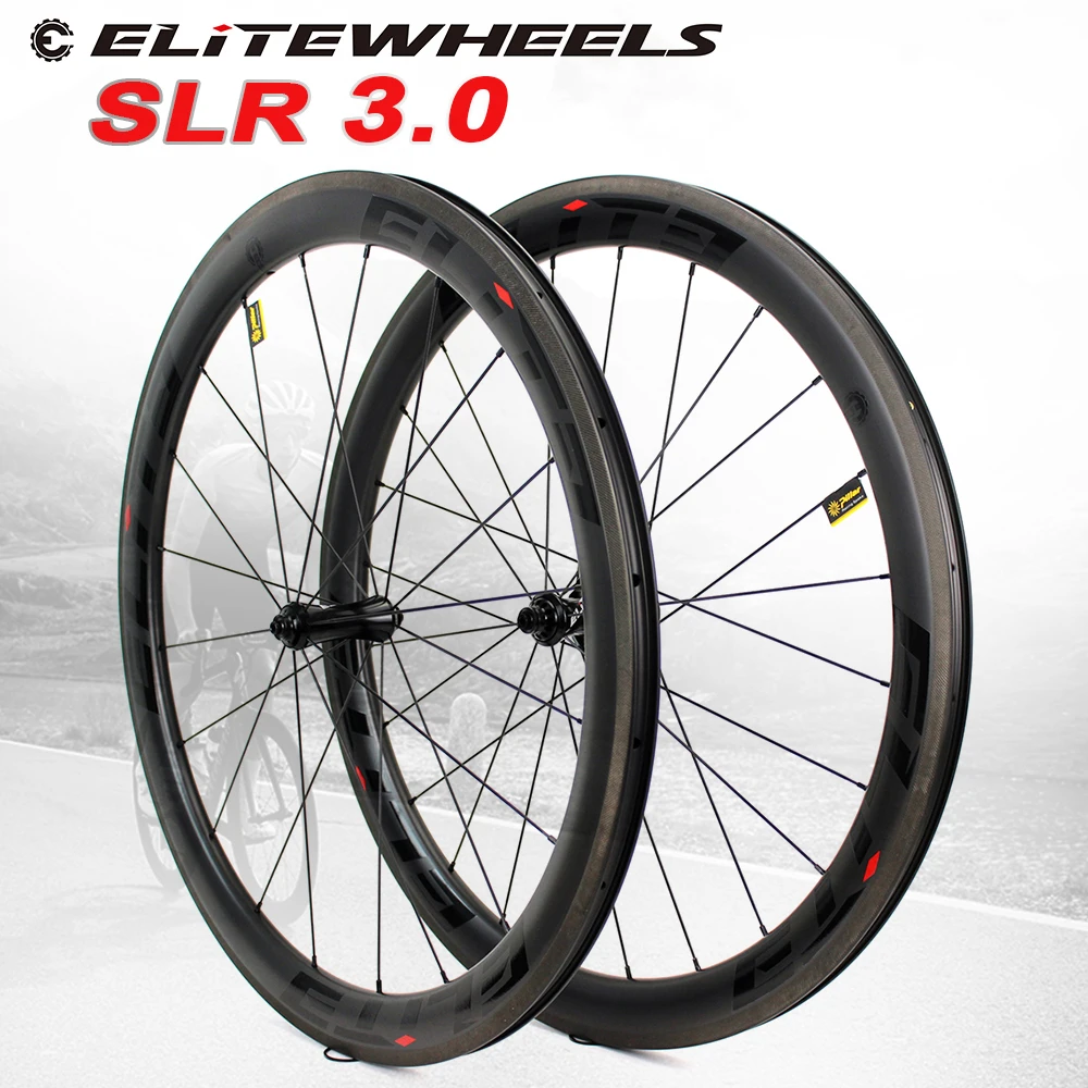 Колеса ELITEWHEELS 700C Углеродные колеса A2 AERO тормозная поверхность трубчатый клинчер