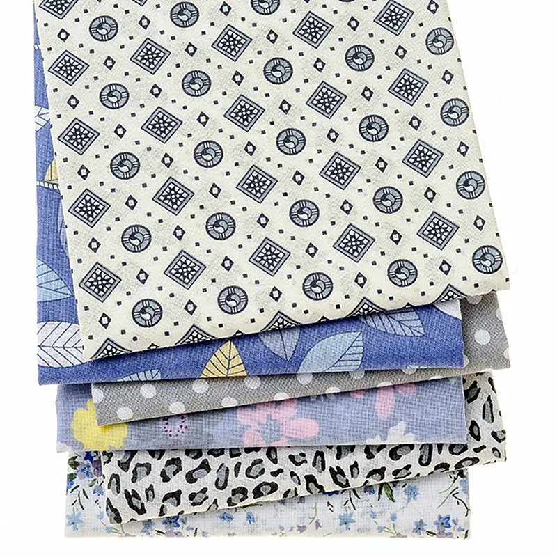 Новая хлопковая ткань 6 шт./лот 40x50 Цветочная серия саржевая Лоскутная Ткань