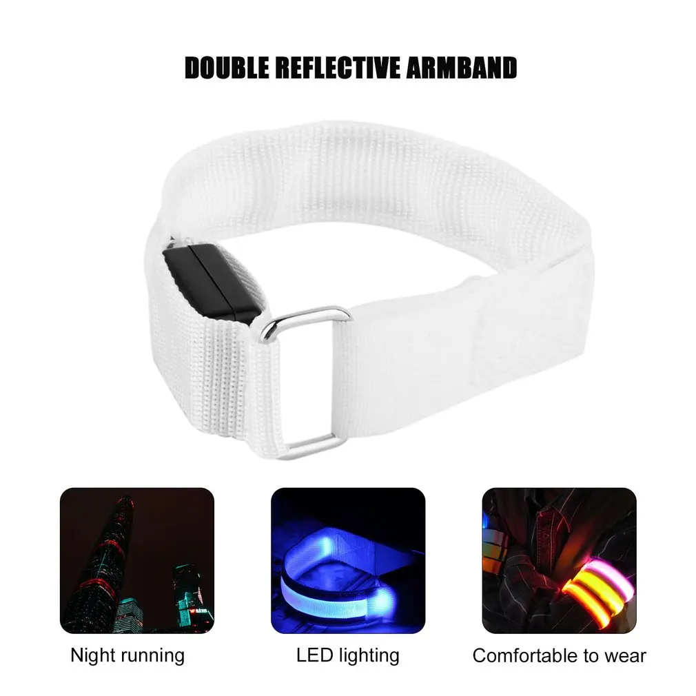 

Stylish LED Arm Bands Lighting Armbands Leg Safety Bands for Cycling/Skating/Party/Shooting 7 Colors Outdoor Sports Accessory