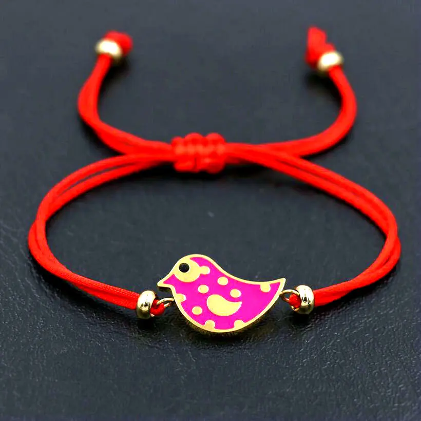 Нержавеющая сталь браслеты со звездами красного и черного цвета веревочная нить