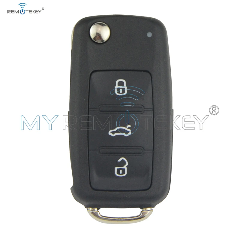 Ключ Remtekey 5K0837202AD с откидной крышкой для VW VOLKSWAGEN Beetle Golf Jetta Eos Polo Tiguan caddy scirocco touran up 5K0