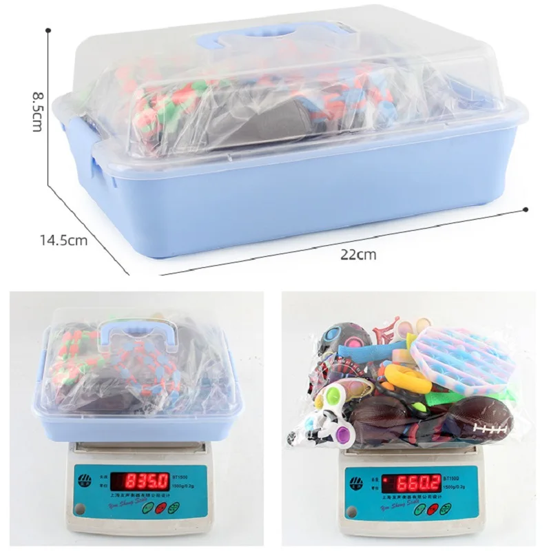 

NEWEST Fidget Toys Pack Anti Stress Toy Set Marble Relief Gift for Adults Girl Children Sensory Antistress Relief Figet Toys Box