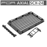 124 scx24 modification part durable roof rack luggage carrier spotlights ladder for 124 axial scx24 rc crawler car