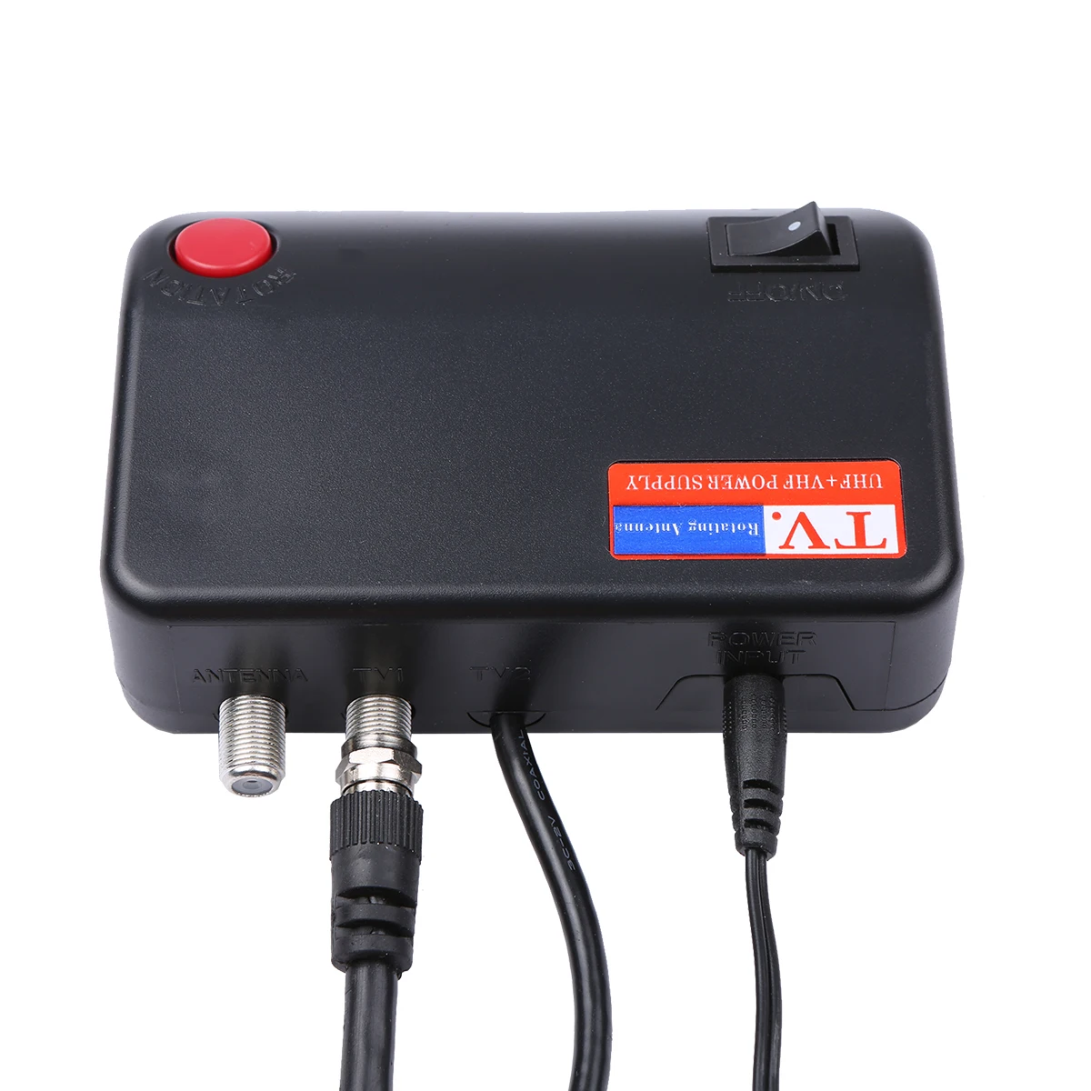 

Digital Amplified TV Antenna 150Mile Range with 33ft Coax Cable Support 2 TVs-UHF/VHF/1080P/4K 360 Degree Rotation for All TVs