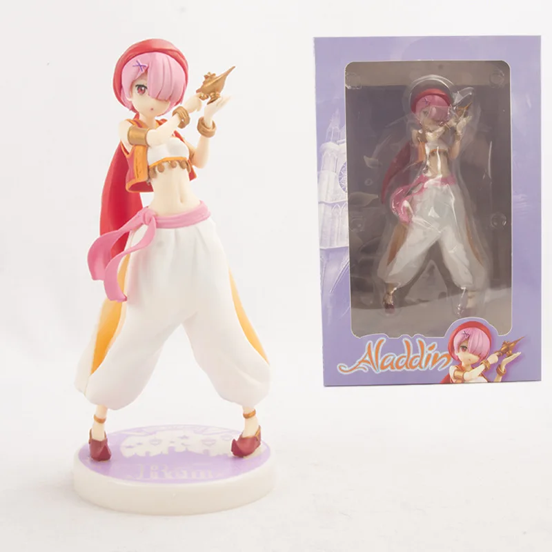 

8.7" Anime Life In A Different World From Zero Rem Ram Arabian Nights GK Box Action Figure Collectible Model Toy Y113 22cm