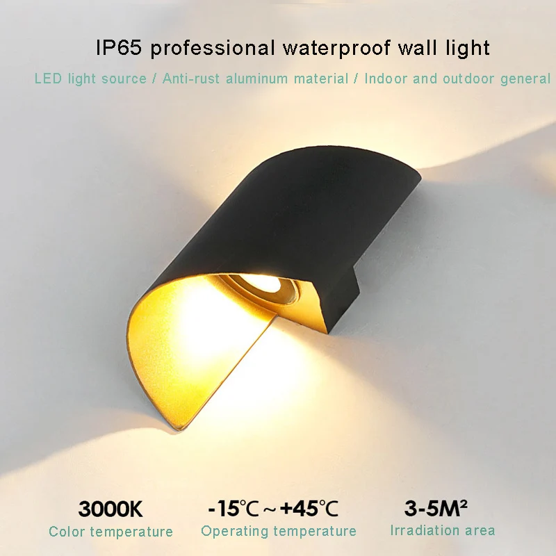 IP65 светодиодный настенный светильник аллюминиевый уличный садовый по выгодной