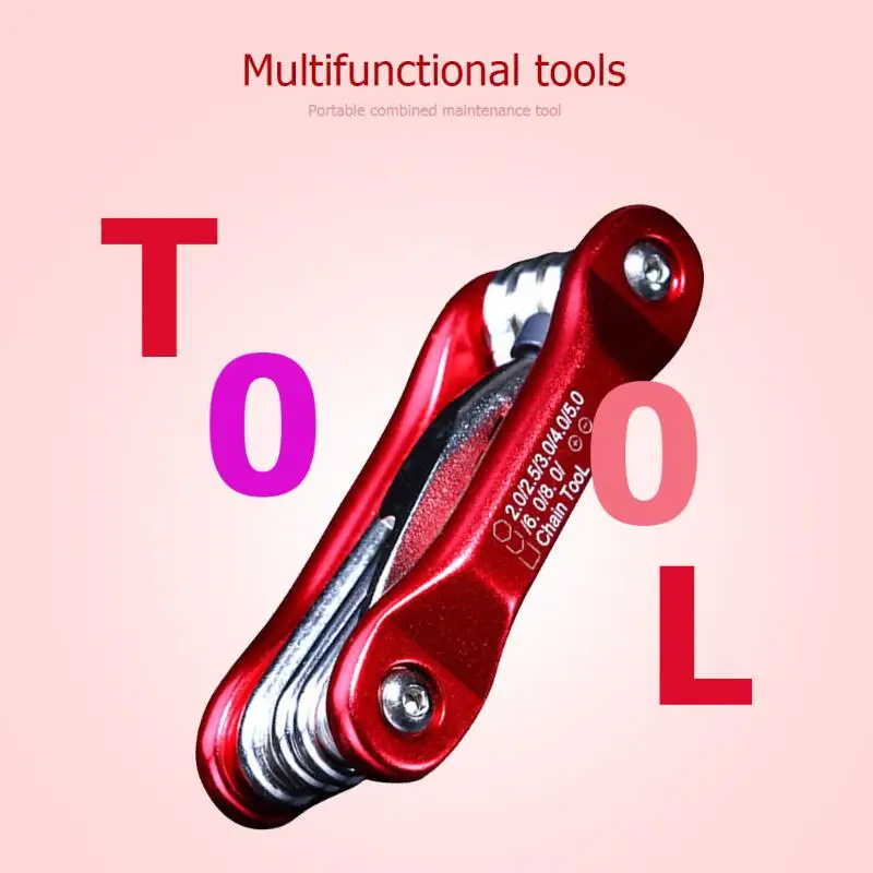 

Practical Mountain Bike Multi-functional Tool Set Steel Hexagon Screwdriver Spanner Combination Bicycle Repair Tools