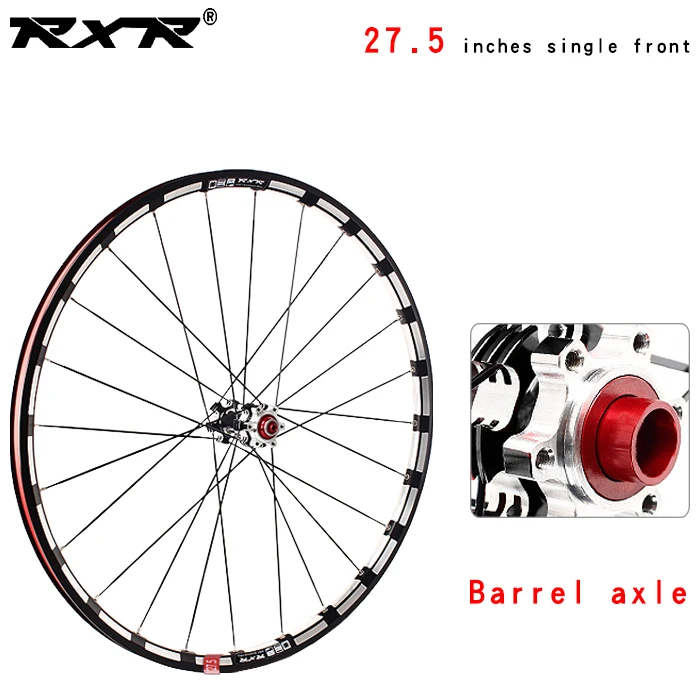 27.5black front TA RXR 27," RX233 колесная карбоновая ступица MTB дисковый тормоз 5 подшипников комплекты велосипедных колес горный велосипед 7-11Speed через ось/QR MTB колеса - Цвет: 27.5black front TA