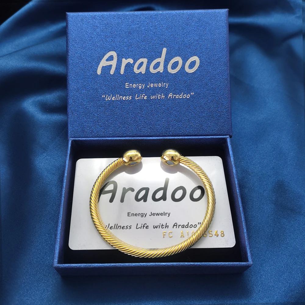

ARADOO Magnetic Health Energy Anti-Radiation Strengthen Immunity Maintains Slimness Improves Skin Quality Bracelet
