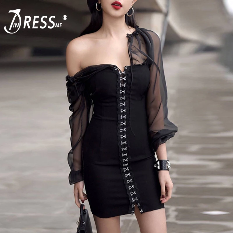 Женское вечернее платье на пуговицах с круглым вырезом и рукавами