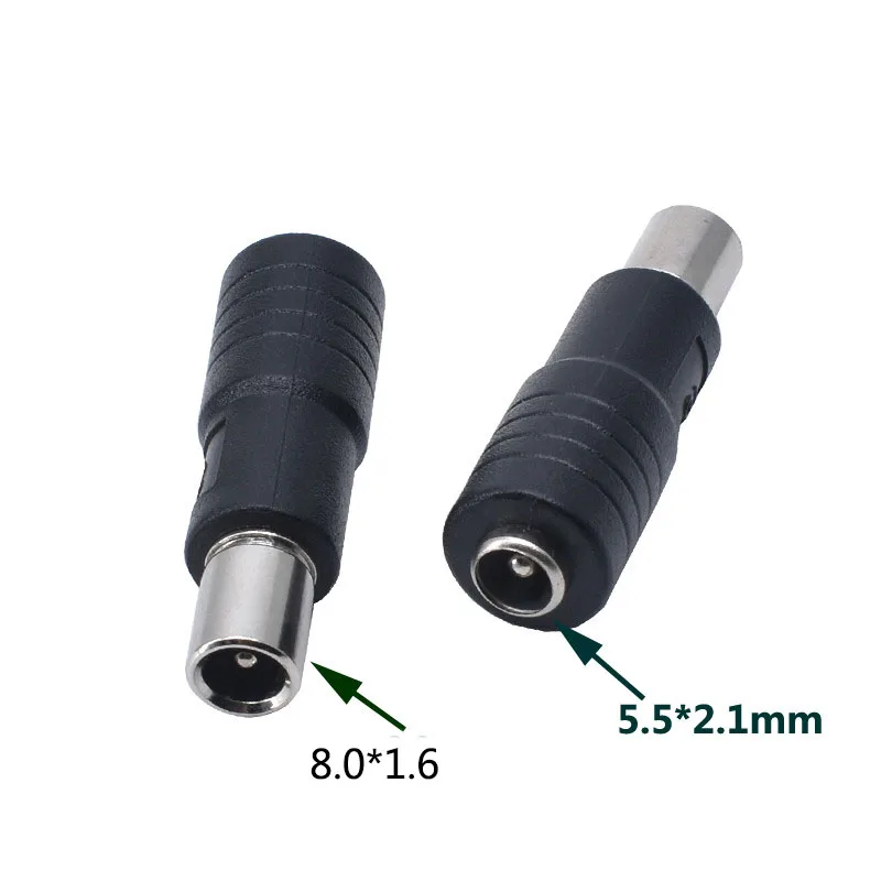 1pcs 5.5*2.1mm female jack to 8.0*5.6mm 1.6mm Pin male Plug DC Power Connector Adapter Laptop for Xiaomi Balance Scooter - купить по