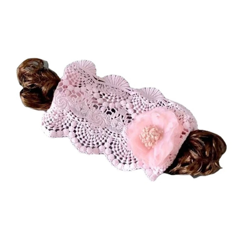 

Creative Baby Girl Headband Bangs Curly Wig Hairband for Toddler Infant Photography Props Hair Accessory
